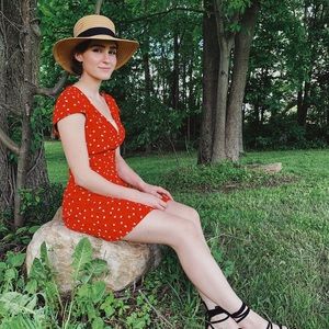 Floral Print Button Down Dress